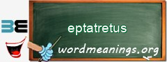 WordMeaning blackboard for eptatretus